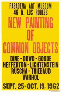 "New Painting of Common Objects" 1962 Exhibition Poster Facsimile-0